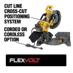 DEWALT FLEXVOLT 12 in. Brushless Compound Miter Saw, Hybrid Corded/Cordless with AC Adapter thumbnail 2