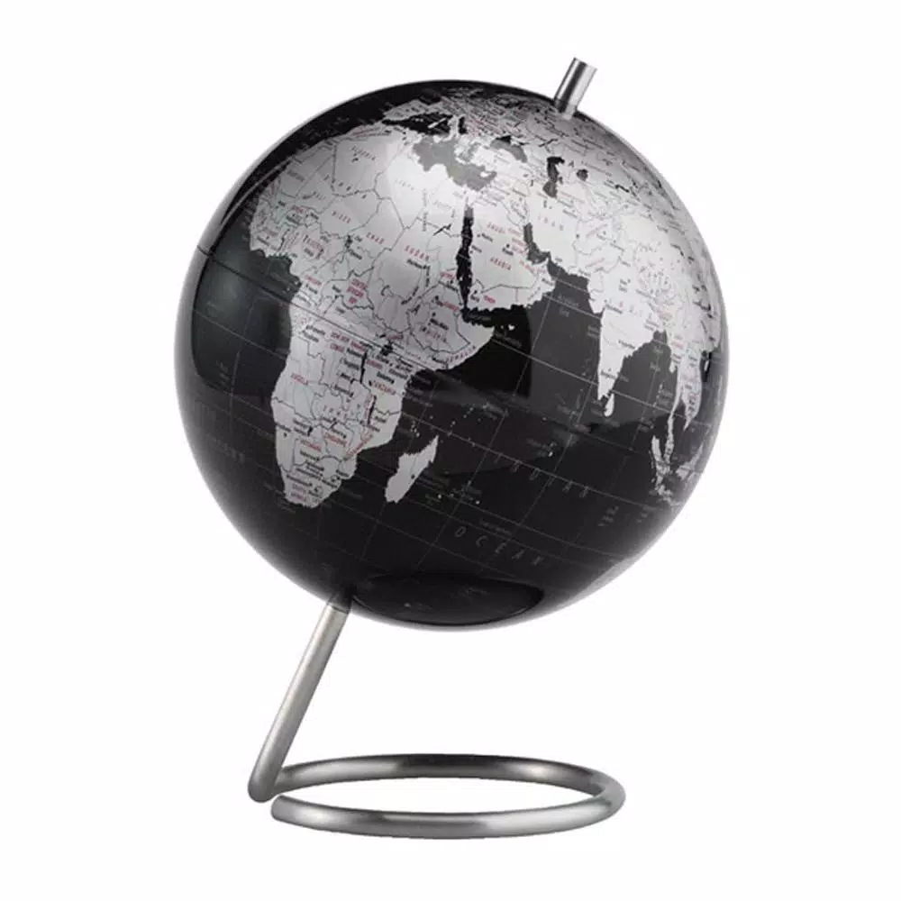 Replogle Spectrum 6 in. Political Desk Globe with Brushed Stainless Steel Base