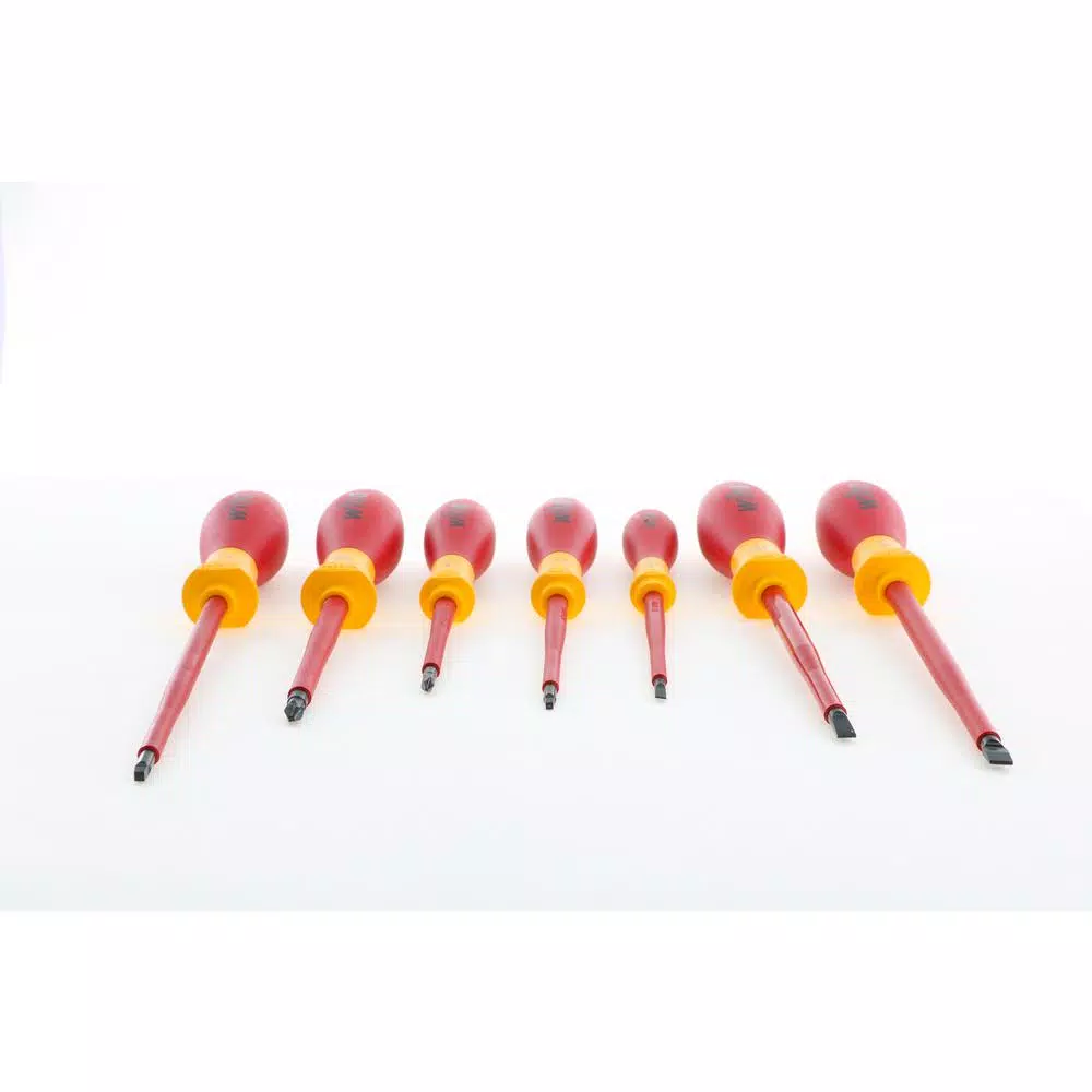 Wiha 7-Piece Insulated SoftFinish Screwdriver Set, 1000V Rated