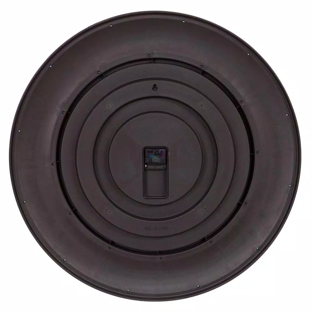 Pinnacle Glenmont 30 in. Oil Rubbed Bronze Wide Framed Roman Numeral Wall Clock