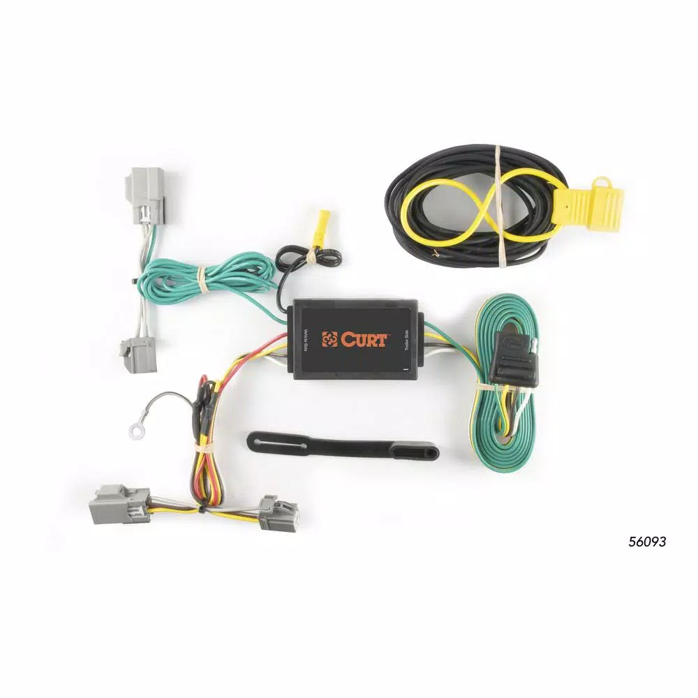 CURT Custom Vehicle-Trailer Wiring Harness, 4-Way Flat, for Ford Taurus, Explorer & Lincoln MKS