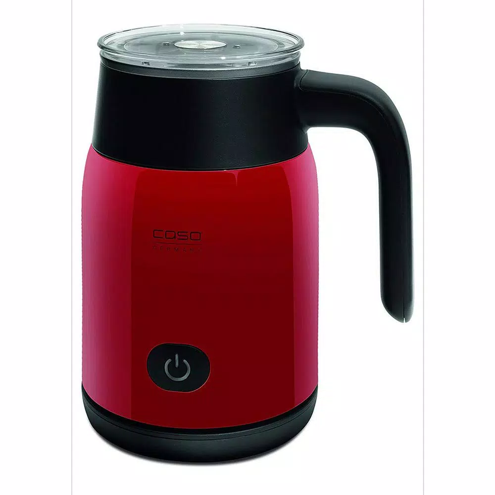 CASO Design Crema Magic Electric Milk Frother, Red, 3.4 oz.