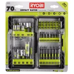 RYOBI 70-Piece Impact Rated Driving Bit Set with Bonus 25 ft. Tape Measure thumbnail 4