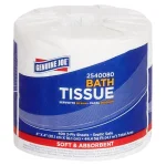Genuine Joe Standard 2-Ply Embossed Bath Tissue, 400 Sheets per Roll, 80 Rolls Pack thumbnail 1