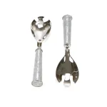 Mind Reader Stainless Steel Salad Server Set - 2-Piece Spoon and Fork Utensils thumbnail 1