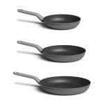BergHOFF Leo 3-Piece Aluminum Nonstick Frying Pan Set, Grey thumbnail 1