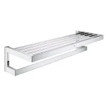 GROHE Selection Cube 1-Bar Towel Rack in StarLight Chrome thumbnail 1