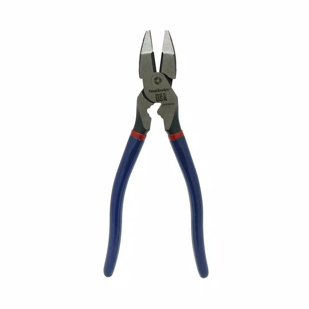Southwire 9 in. High-Leverage Side Cutting Pliers with American Forged Steel