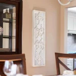 Household Essentials White Decorative Scroll Wall Mirror - Large Rectangular Accent Mirror (46.75 in. x 13.38 in.) thumbnail 1