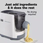 Hamilton Beach Electric Pasta Maker with Internal Scale, 7 Shapes, White thumbnail 4