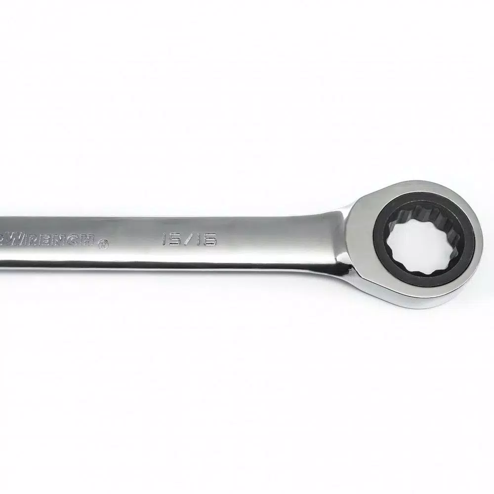 GEARWRENCH 1-1/4 in. 12-Point Ratcheting Combination Wrench, Chrome Finish