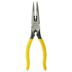 Klein Tools 8 in. Heavy Duty Long Nose Side Cutting Crimping Pliers thumbnail 4