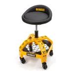 DEWALT Heavy-Duty Adjustable Shop Stool with Casters and Storage Shelf, 300 lb Capacity thumbnail 1
