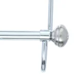 interDesign York Metal 3-Bar Over Shower Door Towel Rack, Split Finish thumbnail 2