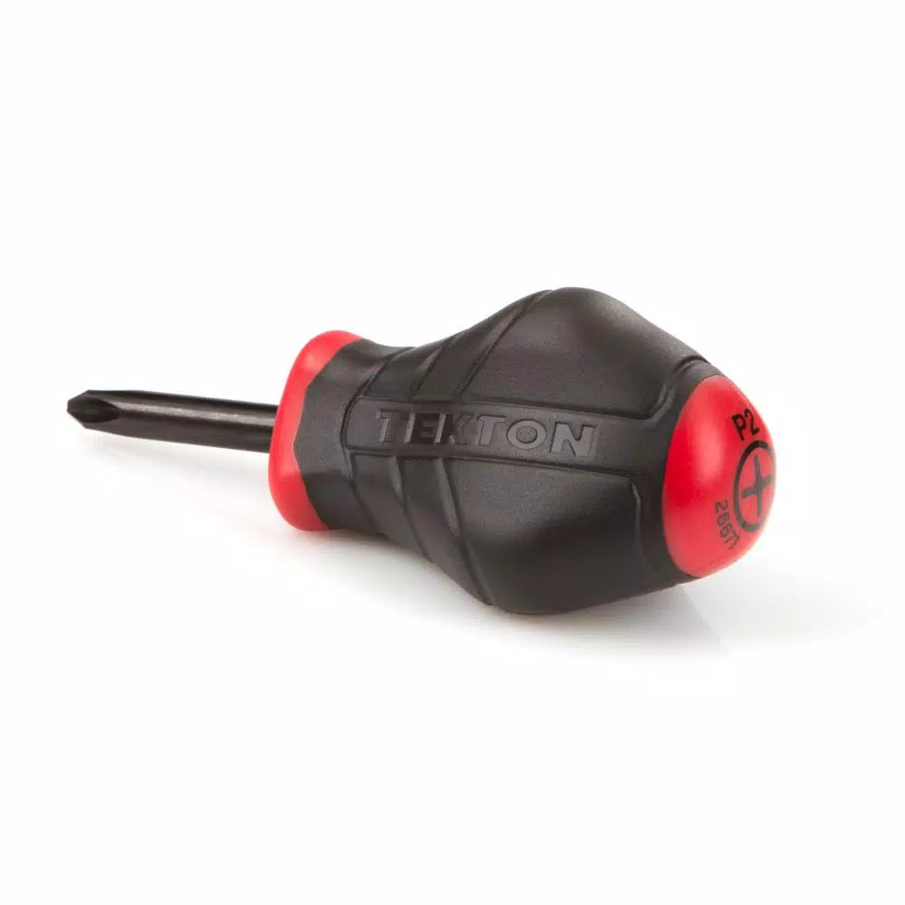 TEKTON 2-Piece Stubby Screwdriver Set, Slotted and Phillips