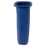 Toter Slimline 23 Gallon Blue Rectangular Recycling Bin with Recycle Symbol thumbnail 3