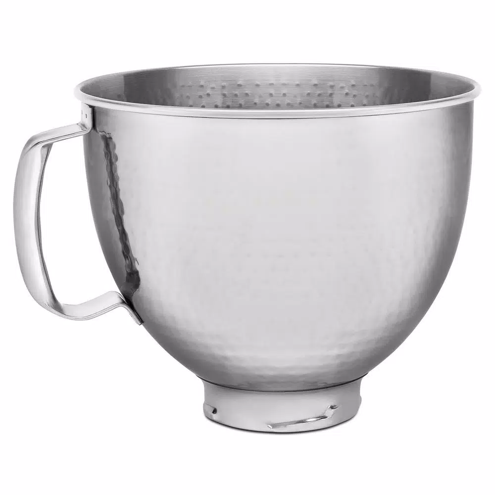 KitchenAid 5 Qt. Hammered Stainless Steel Tilt-Head Mixer Bowl