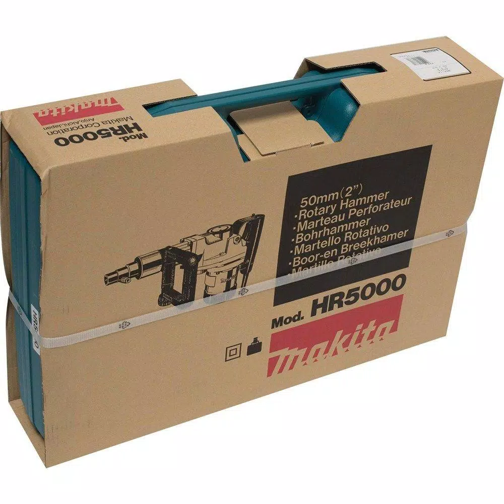 Makita HR5000 2 in. Corded Rotary Hammer Drill, 11 Amp, Spline Shank with Hard Case