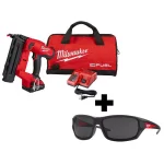 Milwaukee M18 FUEL 18-Gauge Gen II Cordless Brad Nailer Kit with Battery, Charger & Safety Glasses thumbnail 1