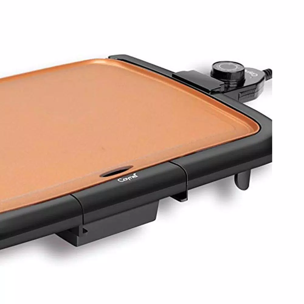 Boyel Living 1200W Nonstick Electric Griddle and Skillet with Adjustable Thermostat, Copper