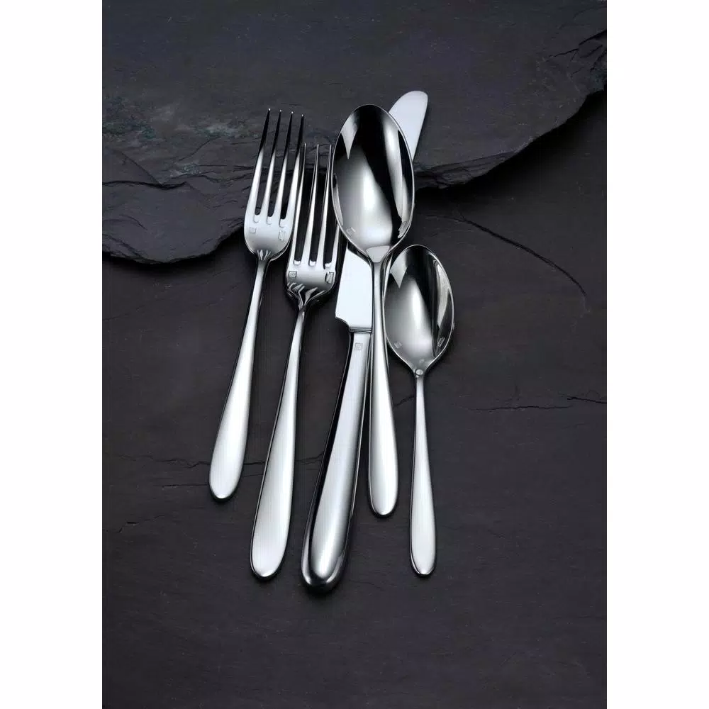 Oneida Mascagni II 18/0 Stainless Steel Serving Spoons, Silver (Set of 12)