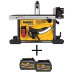 DEWALT FLEXVOLT 60V MAX Cordless Brushless 8-1/4 in. Table Saw Kit with (2) 6.0Ah Batteries thumbnail 1