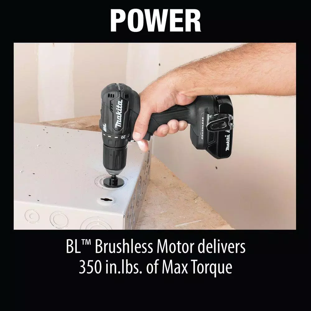 Makita 18V LXT Sub-Compact Brushless 1/2 in. Driver-Drill Kit with Bonus LED Flashlight