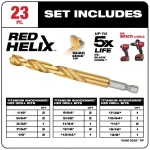 Milwaukee SHOCKWAVE Impact Duty Titanium Drill Bit Set, 46-Piece (Two 23-Piece Sets) thumbnail 2