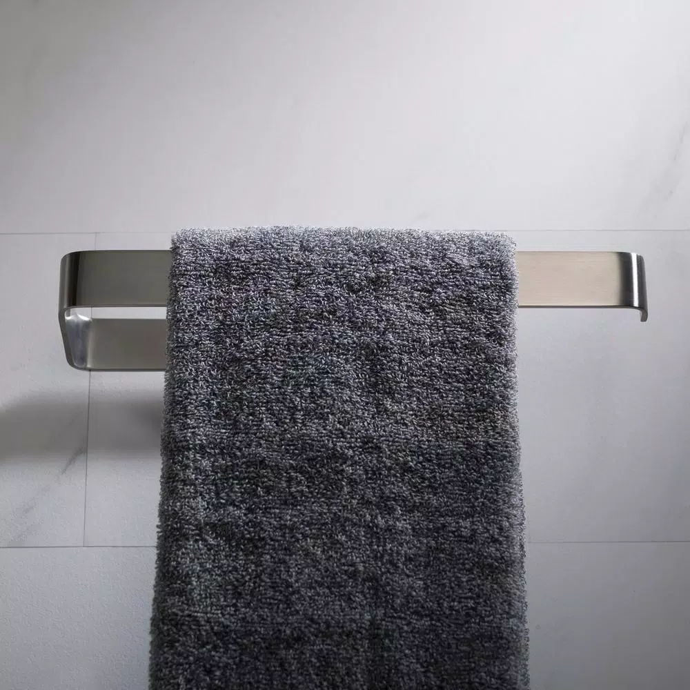 KRAUS Stelios Brushed Nickel Towel Ring - Solid Brass Hand Towel Holder