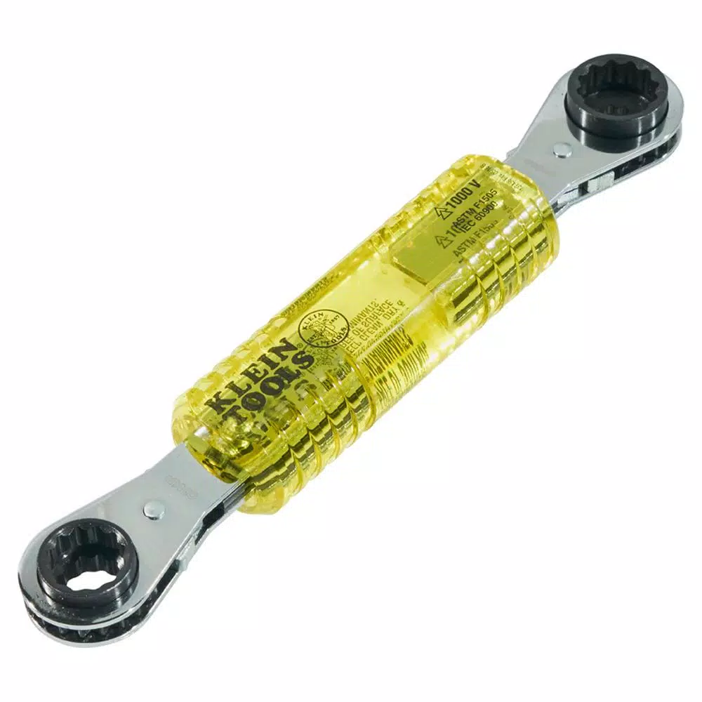 Klein Tools Lineman's Insulating 4-in-1 Box Wrench, 1000V Rated