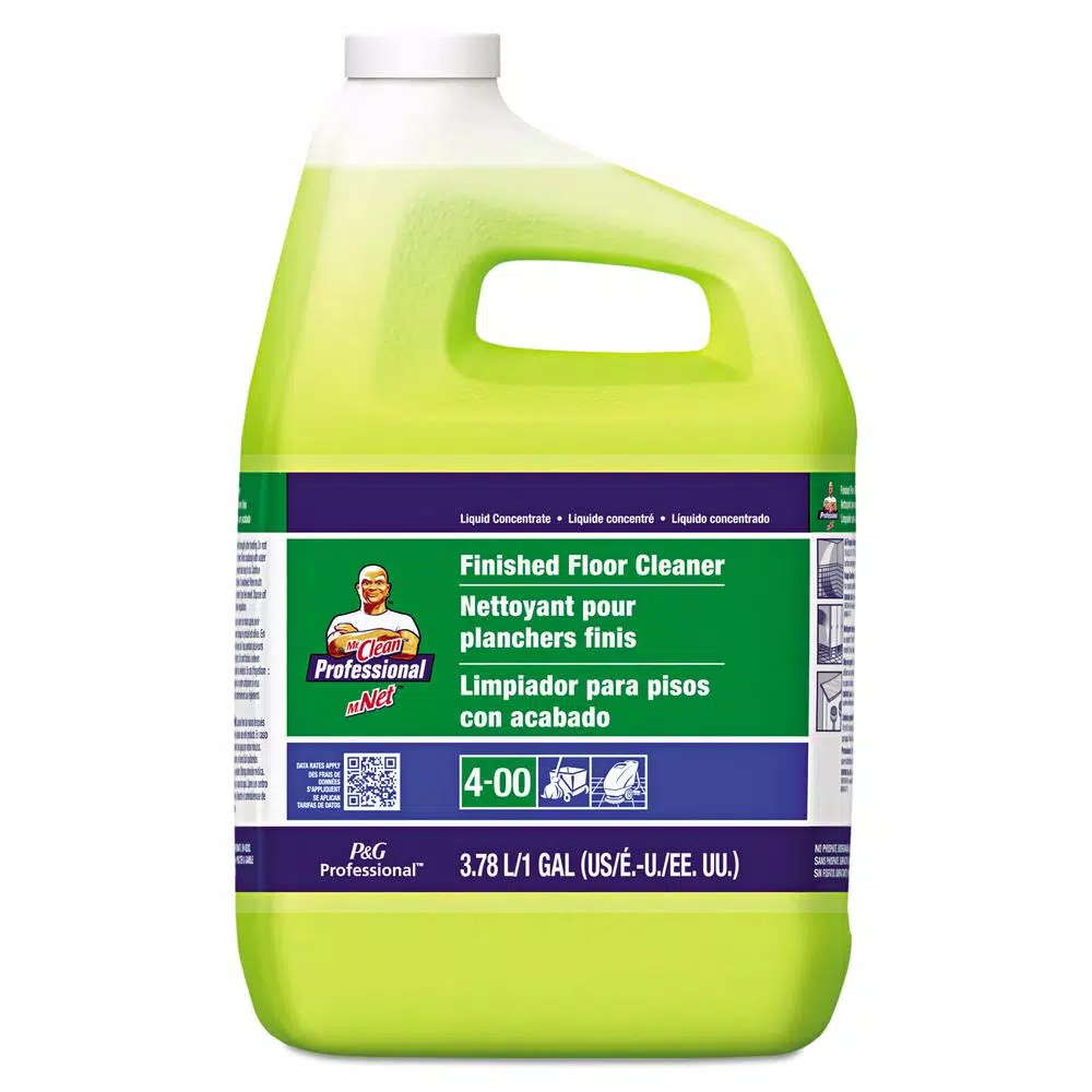 Mr. Clean Lemon Scent Finished Floor Cleaner Concentrate, 1 Gallon (Case of 3)