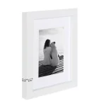 DesignOvation Gallery Wood Photo Frame Set, White Satin Finish, Set of 4 thumbnail 3