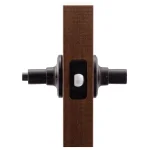 Copper Creek Zane Contemporary Black Privacy Lever Door Handle for Bedroom and Bathroom thumbnail 3