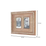Home Decorators Collection The Home Decorators Collection 4x6 Natural Beaded Wood 2-Opening Collage Picture Frame, Brown thumbnail 2
