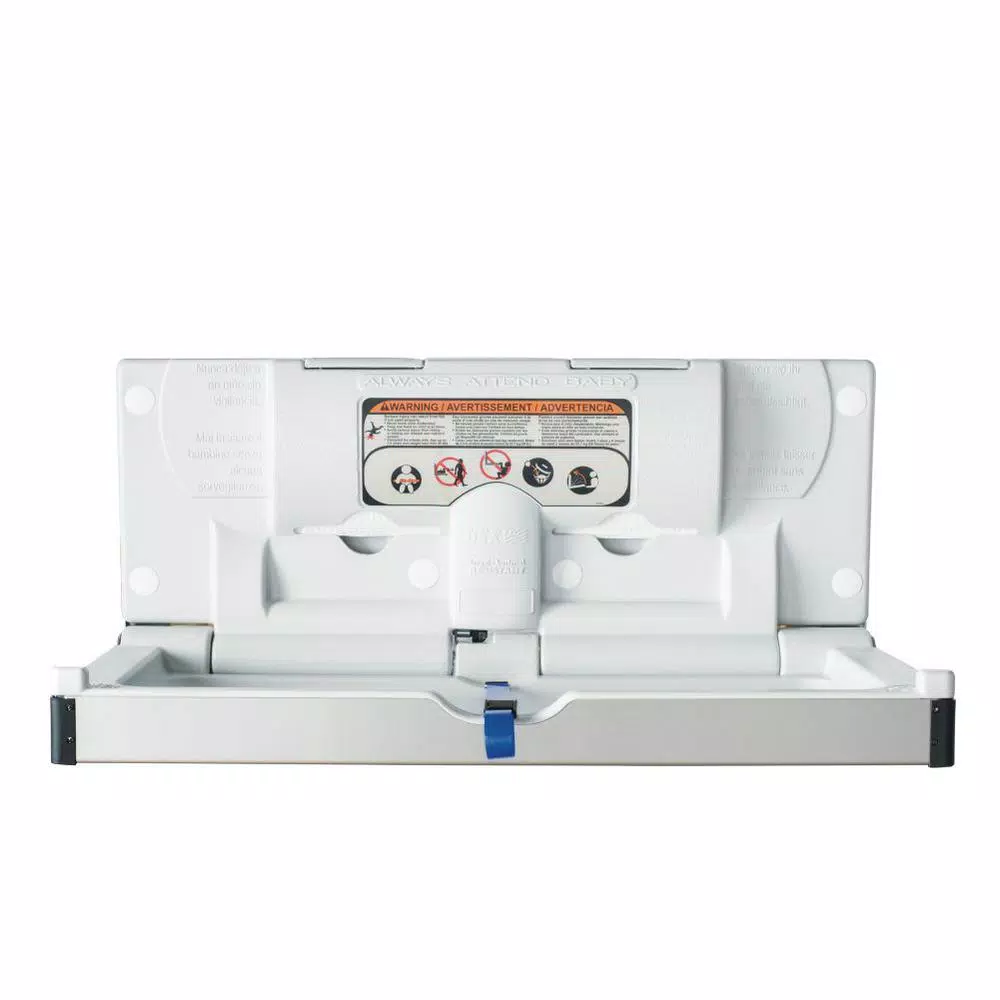 Foundations Frameless Stainless Steel Horizontal Surface Mount Baby Changing Station