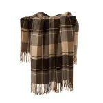 Glitzhome 50 in. x 60 in. Woven Plaid Throw Blanket with Decorative Fringe thumbnail 5