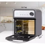 Boyel Living Geek Chef 13 Qt. Stainless Steel Air Fryer Oven with Rotisserie, Dehydrator & 8-Piece Accessory Kit thumbnail 3