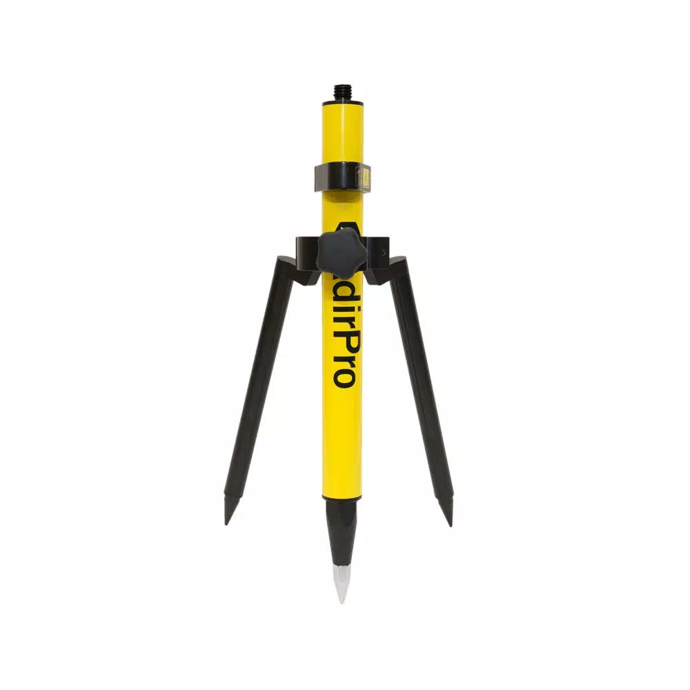 AdirPro 1.28 in. Mini Stakeout Prism Pole, Fluorescent Yellow