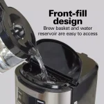 Hamilton Beach 14-Cup Programmable Drip Coffee Maker with Front-Fill Design, Black thumbnail 7