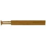 Unbranded Natural Bamboo Drawer Organizer - Expandable Spring-Loaded Divider for Kitchen, Office, and Home thumbnail 1