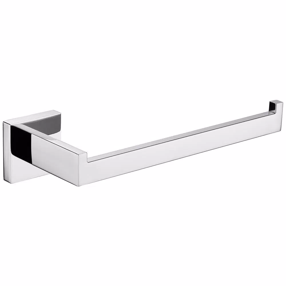 Lexora Bagno Lucido Stainless Steel Hand Towel Holder, Chrome Finish