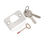 Design House Springdale Satin Nickel Keyed Entry Door Lever with 2-Way Adjustable Latch thumbnail 4