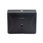 Mind Reader Wall Mounted Black Paper Towel Dispenser with Transparent Viewing Window, High Capacity ABS Plastic thumbnail 1