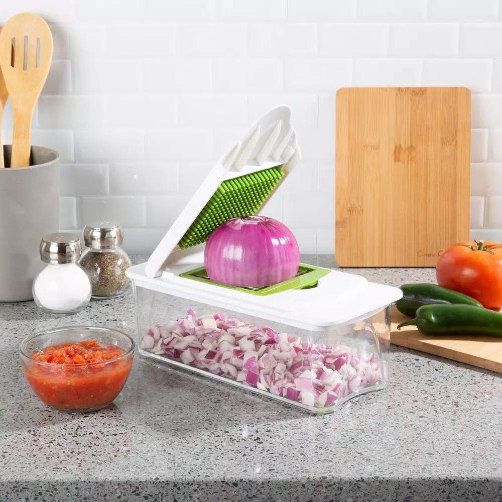 Classic Cuisine 7-in-1 Chopper Mandoline Slicer with Storage Base