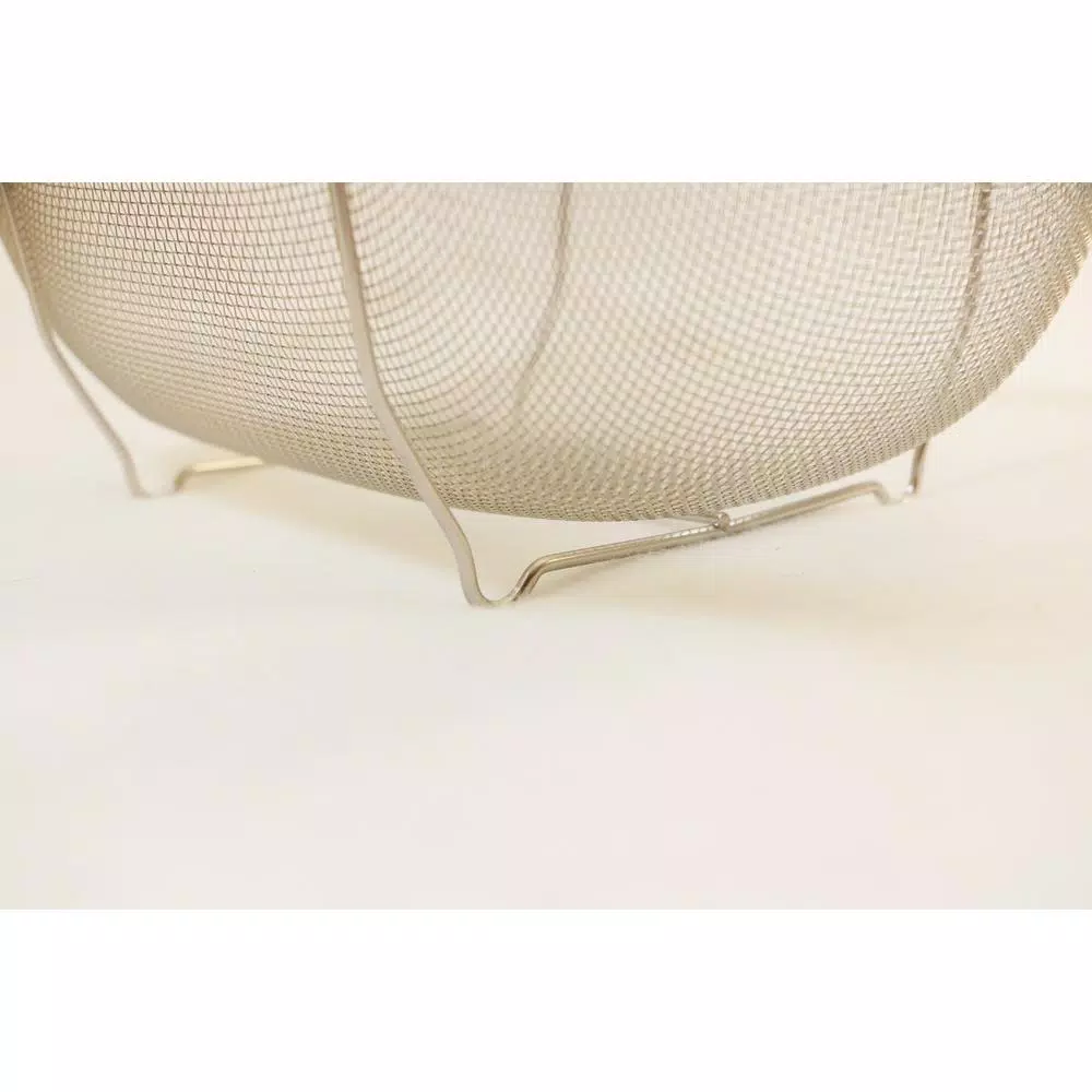 ExcelSteel 11 in. Stainless Steel Over the Sink Mesh Strainer with Extendable Non-Slip Rubber Handles