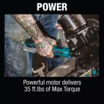 Makita 12V MAX CXT Cordless Ratchet Kit with 3/8 in. and 1/4 in. Anvils and 4.0 Ah Battery thumbnail 9