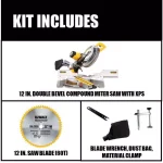 DEWALT 12 in. 15 Amp Sliding Compound Miter Saw with XPS Technology thumbnail 2