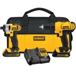 DEWALT 20V MAX Cordless Drill and Impact Driver Combo Kit (2-Tool) with (2) 1.3 Ah Batteries, Charger & Bag thumbnail 1