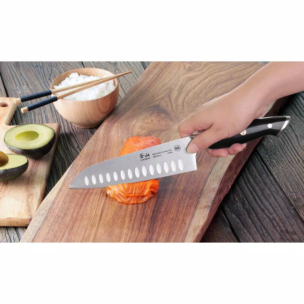 Cangshan Z Series 7 in. Santoku Knife - Forged German Stainless Steel with Ergonomic Handle