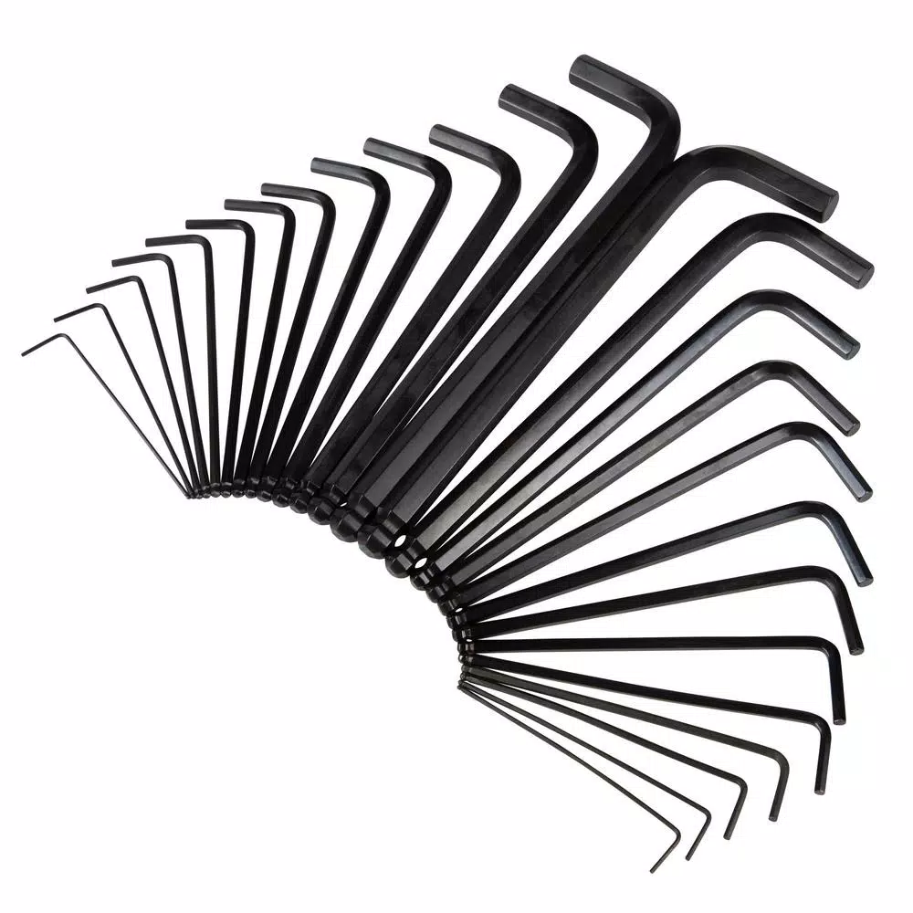 Steelman 26-Piece SAE and Metric Long Arm Ball End Hex Key Wrench Set